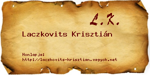 Laczkovits Krisztián névjegykártya